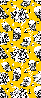 Rolgordijn voor het raam Vogels