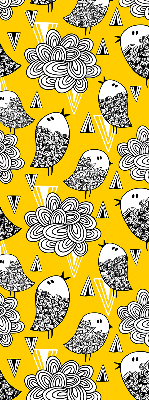 Rolgordijn voor het raam Vogels