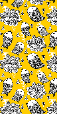 Rolgordijn voor het raam Vogels