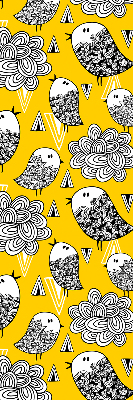 Rolgordijn voor het raam Vogels