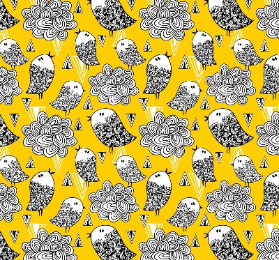 Rolgordijn voor het raam Vogels