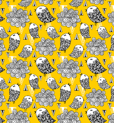 Rolgordijn voor het raam Vogels