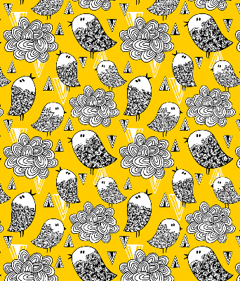 Rolgordijn voor het raam Vogels