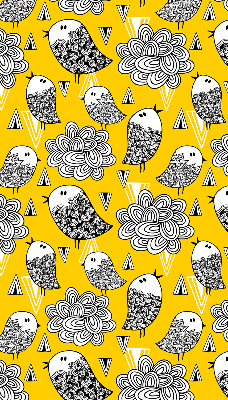 Rolgordijn voor het raam Vogels