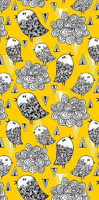 Rolgordijn voor het raam Vogels