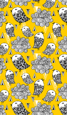 Rolgordijn voor het raam Vogels