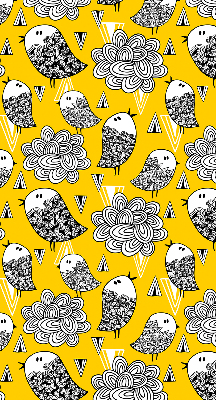 Rolgordijn voor het raam Vogels