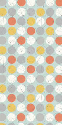 Rolgordijn verduisterend Punten verbonden door lijnen op cirkels