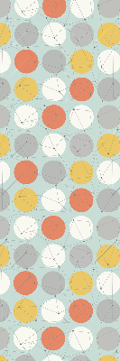 Rolgordijn verduisterend Punten verbonden door lijnen op cirkels