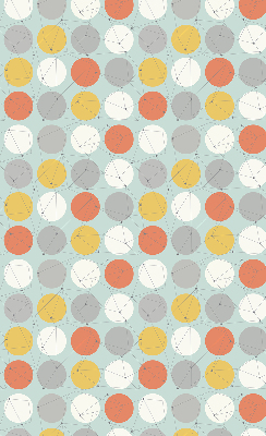 Rolgordijn verduisterend Punten verbonden door lijnen op cirkels