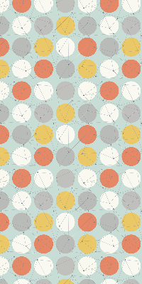 Rolgordijn verduisterend Punten verbonden door lijnen op cirkels