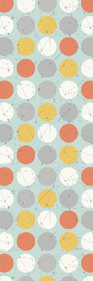 Rolgordijn verduisterend Punten verbonden door lijnen op cirkels