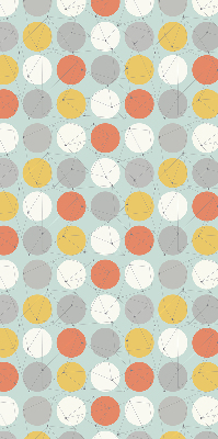 Rolgordijn verduisterend Punten verbonden door lijnen op cirkels