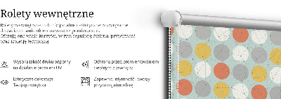 Rolgordijn verduisterend Punten verbonden door lijnen op cirkels