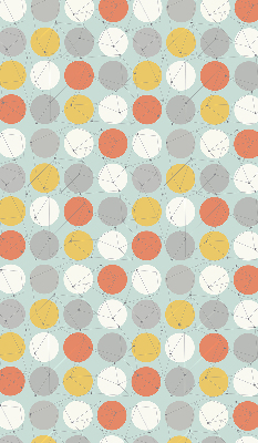 Rolgordijn verduisterend Punten verbonden door lijnen op cirkels