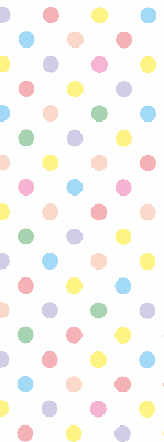 Rolgordijn voor het raam Kleurrijke stippen