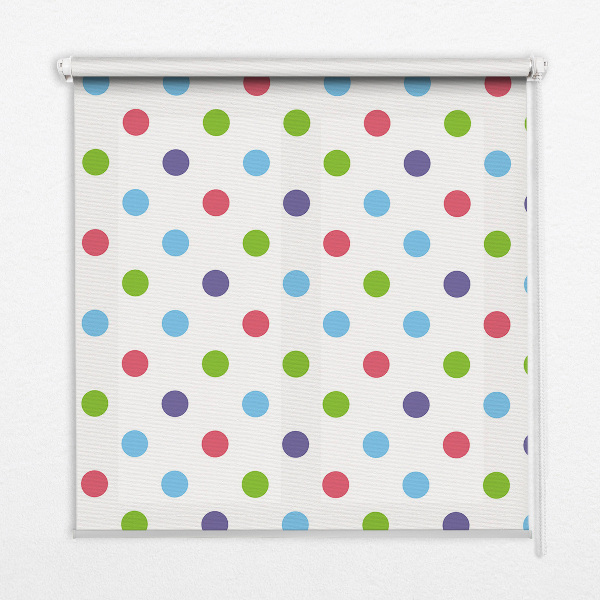 Rolgordijn verduisterend Kleurrijke stippen