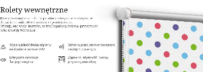 Rolgordijn verduisterend Kleurrijke stippen