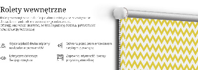 Rolgordijn verduisterend Gele zigzags