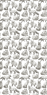 Rolgordijn voor het raam Grijze vossen