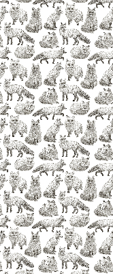 Rolgordijn voor het raam Grijze vossen