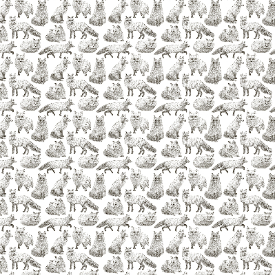 Rolgordijn voor het raam Grijze vossen