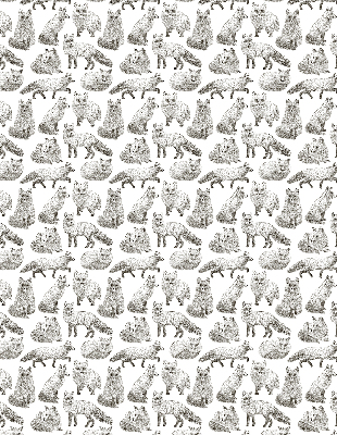 Rolgordijn voor het raam Grijze vossen