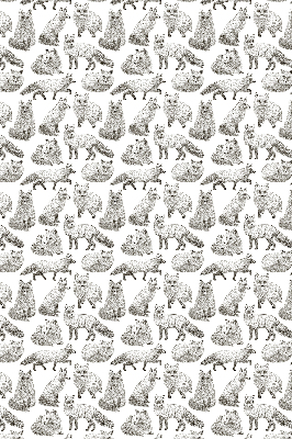 Rolgordijn voor het raam Grijze vossen