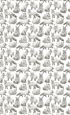 Rolgordijn voor het raam Grijze vossen