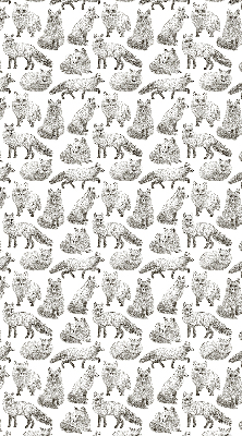 Rolgordijn voor het raam Grijze vossen