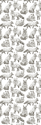 Rolgordijn voor het raam Grijze vossen