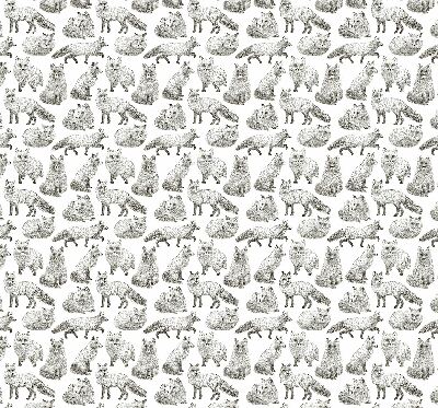 Rolgordijn voor het raam Grijze vossen