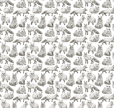 Rolgordijn voor het raam Grijze vossen