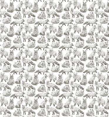 Rolgordijn voor het raam Grijze vossen