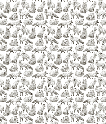 Rolgordijn voor het raam Grijze vossen