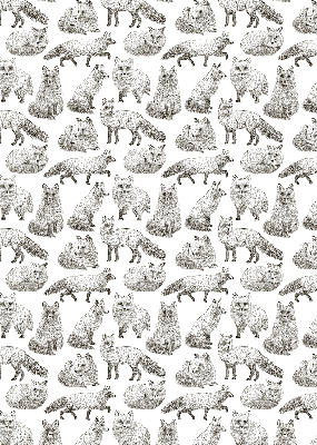 Rolgordijn voor het raam Grijze vossen