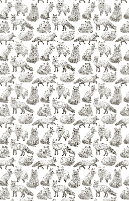 Rolgordijn voor het raam Grijze vossen