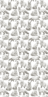 Rolgordijn voor het raam Grijze vossen