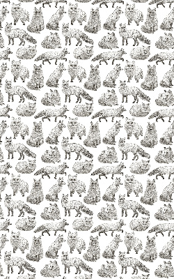 Rolgordijn voor het raam Grijze vossen