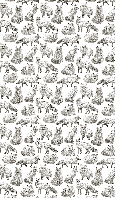 Rolgordijn voor het raam Grijze vossen