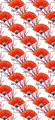 Rolgordijn verduisterend Rode fans