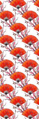 Rolgordijn verduisterend Rode fans