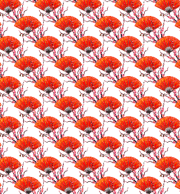 Rolgordijn verduisterend Rode fans