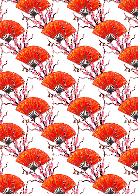 Rolgordijn verduisterend Rode fans