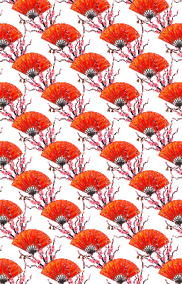 Rolgordijn verduisterend Rode fans