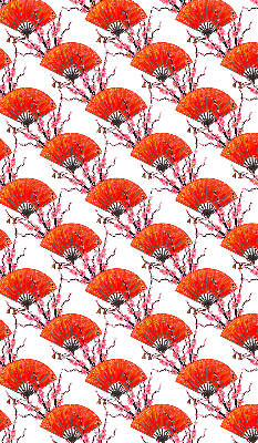 Rolgordijn verduisterend Rode fans