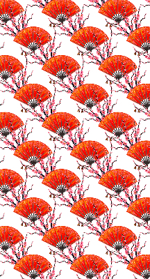 Rolgordijn verduisterend Rode fans