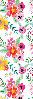 Rolgordijn voor het raam Geschilderde bloemen