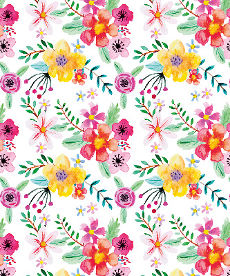 Rolgordijn voor het raam Geschilderde bloemen