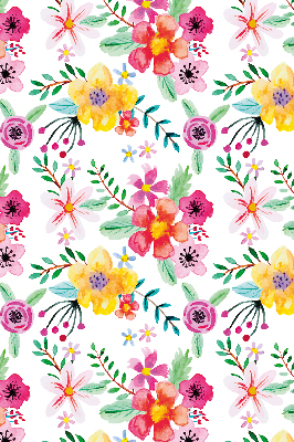 Rolgordijn voor het raam Geschilderde bloemen